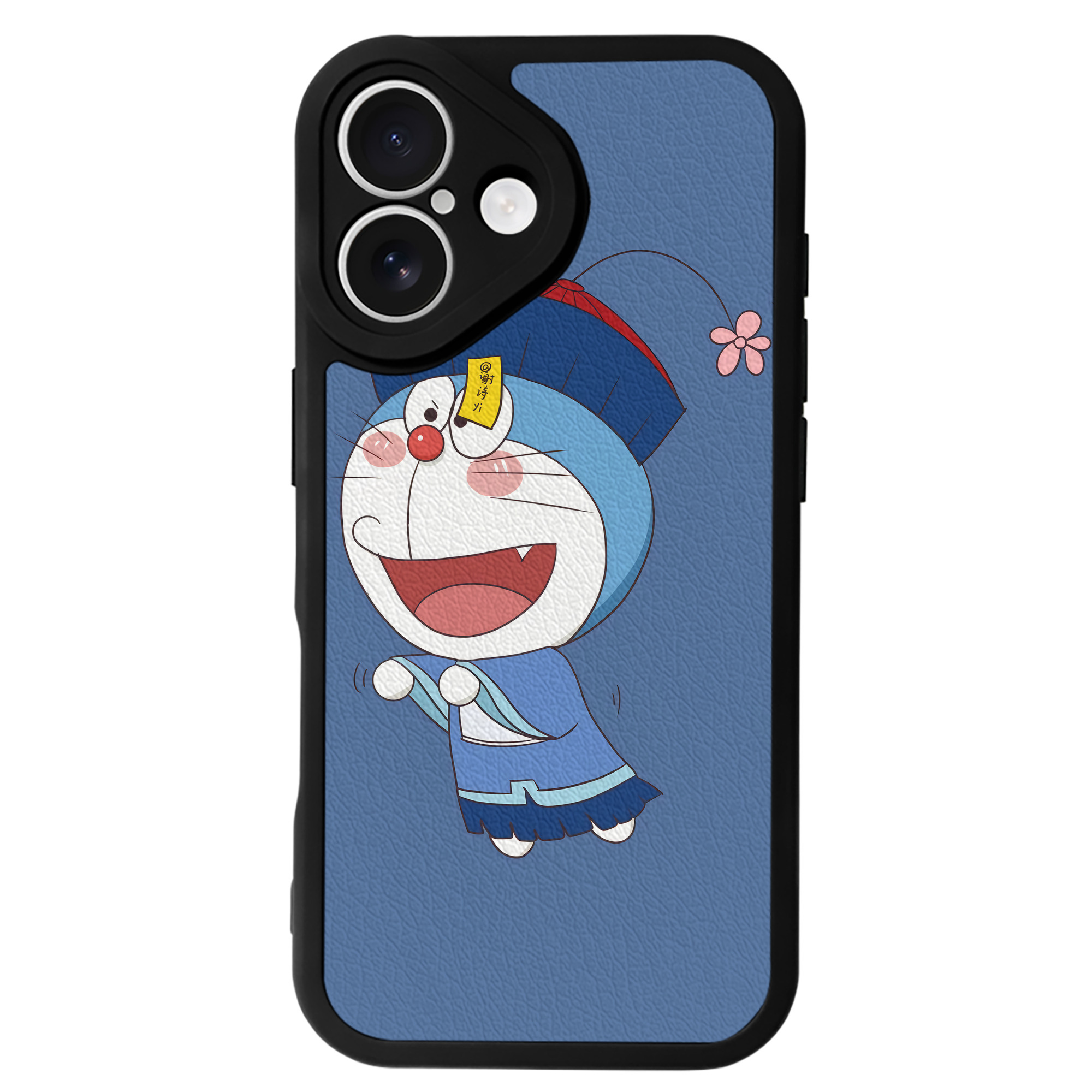 （画像用） ドラえもん Doraemon 【iPhone 16シリーズ対応】シリコンスマホケース（レザー調） 材質：シリコン